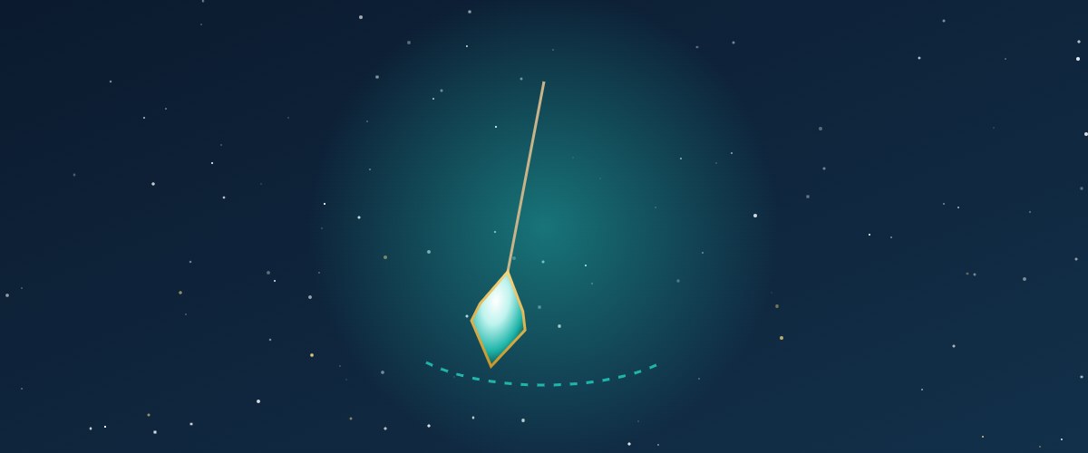 Pendule divinatoire en cristal